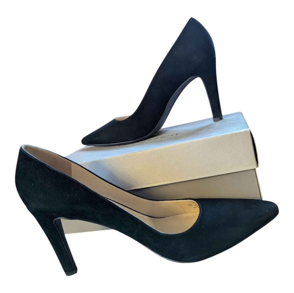 Franco Sarto Classic Black Suede Pump
